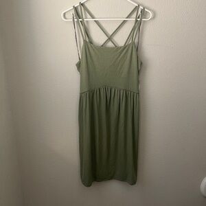 Old Navy Sage Green Strappy Mini Dress